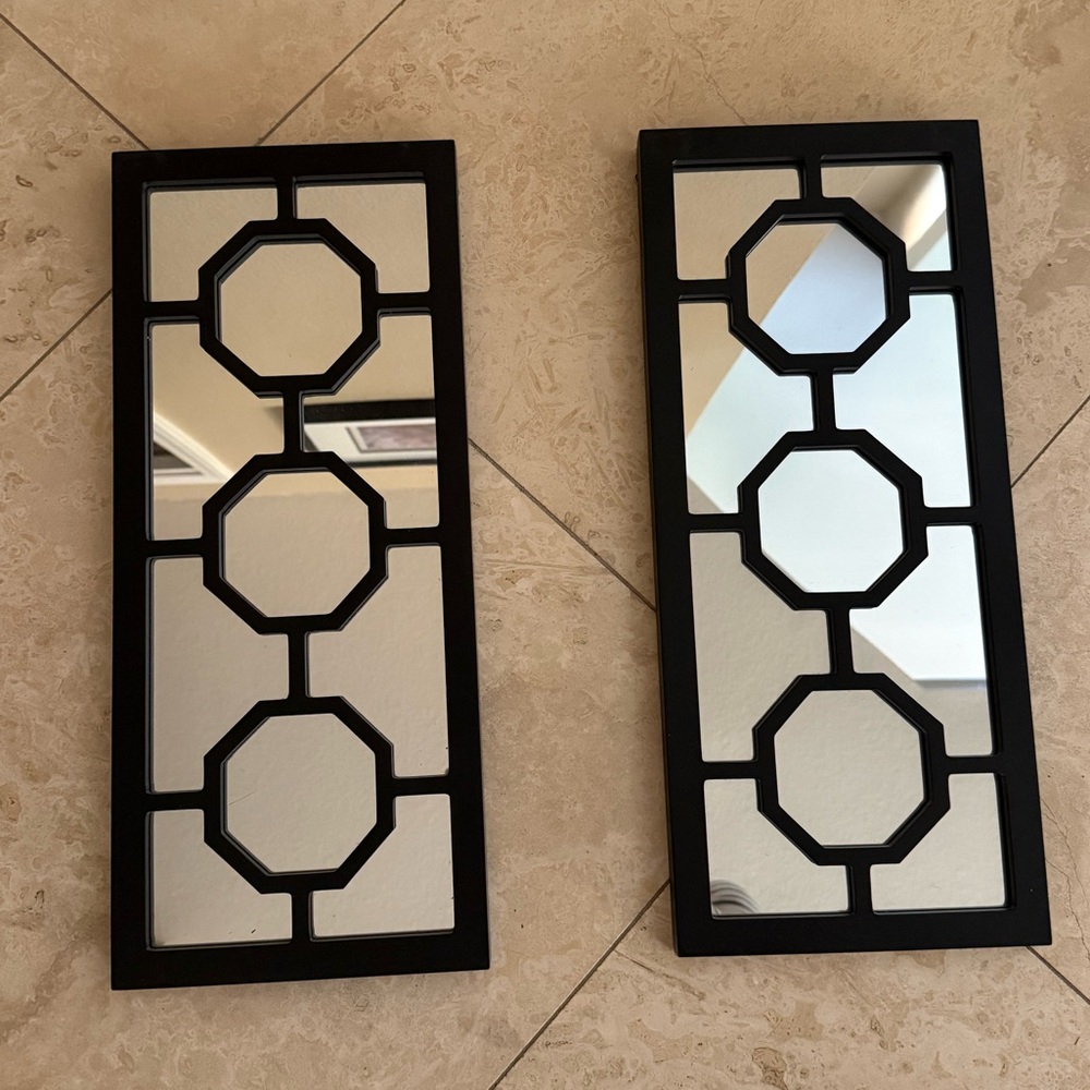 Geometric Accent Mirrors